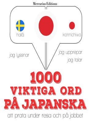 cover image of 1000 viktiga ord på japanska